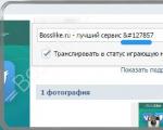 Emoticon per VK - codici di emoticon nascoste, come inserire emoticon nello stato e sul muro di Vkontakte