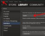 Hogyan változtassuk meg a nyelvet a Steamen - hogyan helyezzük el az orosz nyelvet a Steamen
